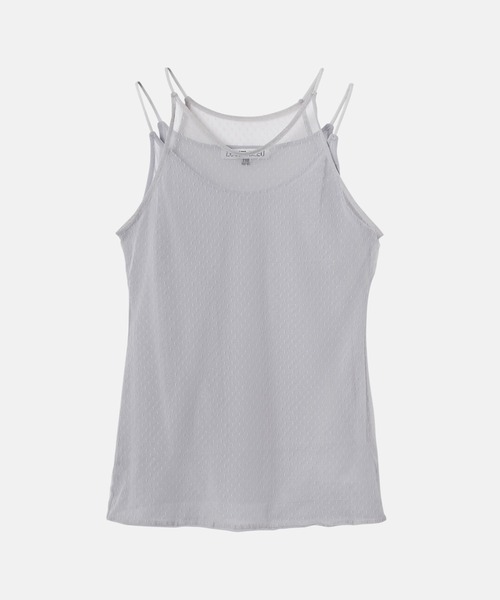 LE CIEL BLEU(ルシェルブルー)の「レイヤードキャミトップ / Layered Cami Top(キャミソール・レディース・オフホワイト/ライトブルー/ブラック・36)」の20枚目の写真