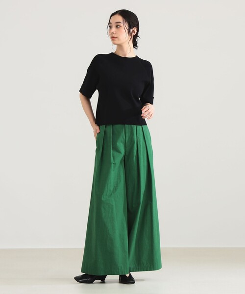 Demi-Luxe BEAMS（デミルクス ビームス）の「【1/9再値下げ】AK+1 / コットン ワイドパンツ［手洗い可］（その他パンツ・レディース・ホワイト系その他6/グリーン・36/38）」の13枚目の写真