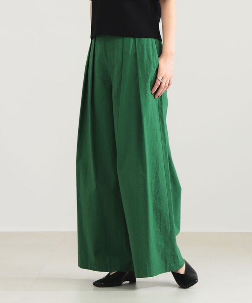 Demi-Luxe BEAMS（デミルクス ビームス）の「【1/9再値下げ】AK+1 / コットン ワイドパンツ［手洗い可］（その他パンツ・レディース・ホワイト系その他6/グリーン・36/38）」の15枚目の写真