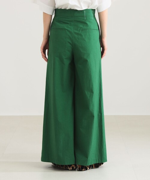 Demi-Luxe BEAMS（デミルクス ビームス）の「【1/9再値下げ】AK+1 / コットン ワイドパンツ［手洗い可］（その他パンツ・レディース・ホワイト系その他6/グリーン・36/38）」の21枚目の写真