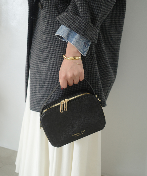 アントネッロマージ SLOBE別注 レザーハンドルバッグ ANTONELLO MASI/アントネッロマージ SLOBE別注 レザーハンドルバッグ