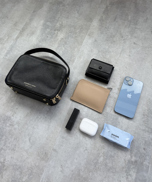 SLOBE IENA（スローブイエナ）の「ANTONELLO MASI/アントネッロマージ SLOBE別注 レザーハンドルバッグ（ハンドバッグ・レディース・ブラック/ブラウン・FREE）」の9枚目の写真