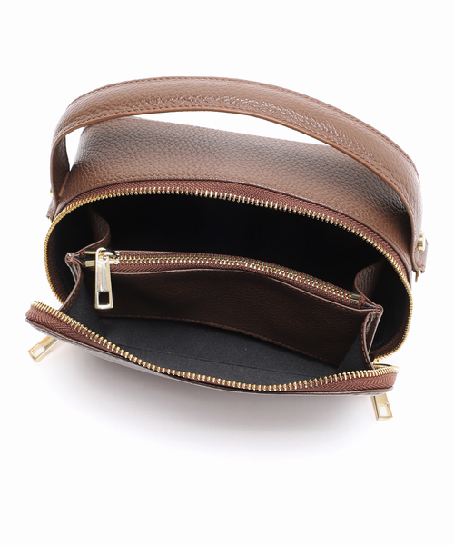 SLOBE IENA（スローブイエナ）の「ANTONELLO MASI/アントネッロマージ SLOBE別注 レザーハンドルバッグ（ハンドバッグ・レディース・ブラック/ブラウン・FREE）」の17枚目の写真