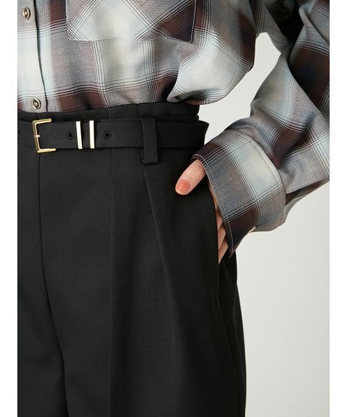 FRAY I.D（フレイアイディー）の「Dリングショートパンツ（その他パンツ・レディース・ブラウン/ブラック/マルチ・0/1）」の20枚目の写真