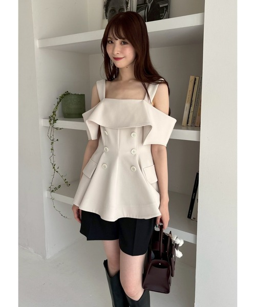 FRAY I.D（フレイアイディー）の「Dリングショートパンツ（その他パンツ・レディース・ブラウン/ブラック/マルチ・0/1）」の7枚目の写真