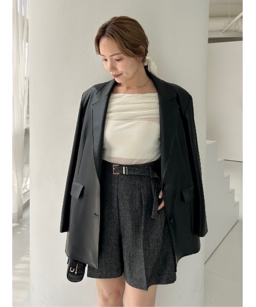 FRAY I.D（フレイアイディー）の「Dリングショートパンツ（その他パンツ・レディース・ブラウン/ブラック/マルチ・0/1）」の15枚目の写真