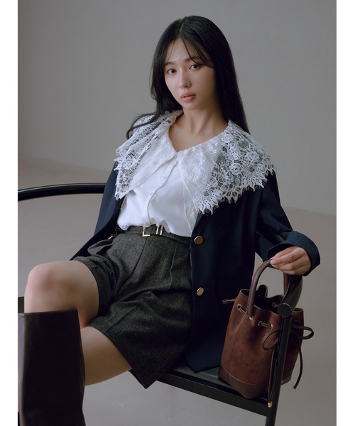 FRAY I.D（フレイアイディー）の「Dリングショートパンツ（その他パンツ・レディース・ブラウン/ブラック/マルチ・0/1）」の4枚目の写真