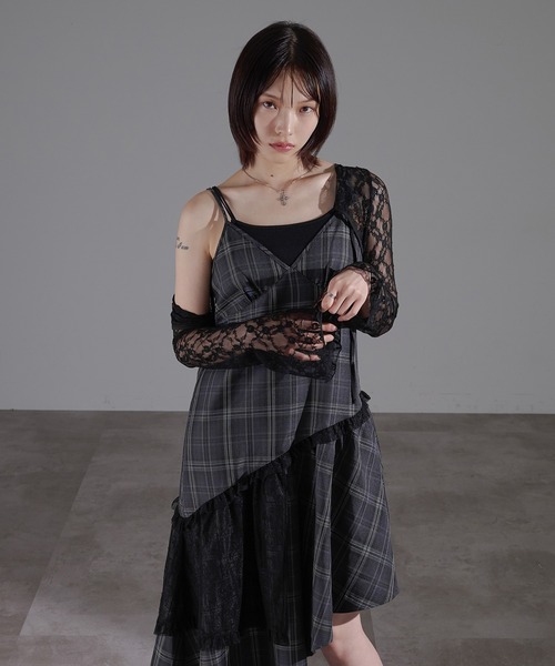 apres jour mignon（アプレジュールミニョン）の「レースコンビイレヘムワンピース（ワンピース・レディース・ダークブラウン/モカ/オフホワイト/ブラック/ブラウン系その他/その他・X-LARGE/フリー）」の14枚目の写真