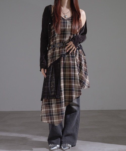 apres jour mignon（アプレジュールミニョン）の「レースコンビイレヘムワンピース（ワンピース・レディース・ダークブラウン/モカ/オフホワイト/ブラック/ブラウン系その他/その他・X-LARGE/フリー）」の11枚目の写真