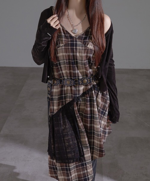 apres jour mignon（アプレジュールミニョン）の「レースコンビイレヘムワンピース（ワンピース・レディース・ダークブラウン/モカ/オフホワイト/ブラック/ブラウン系その他/その他・X-LARGE/フリー）」の10枚目の写真