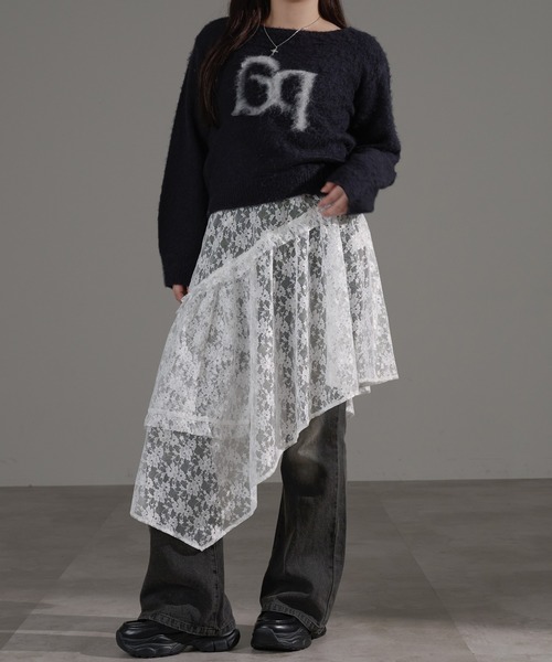 apres jour mignon（アプレジュールミニョン）の「レースコンビイレヘムワンピース（ワンピース・レディース・ダークブラウン/モカ/オフホワイト/ブラック/ブラウン系その他/その他・X-LARGE/フリー）」の16枚目の写真