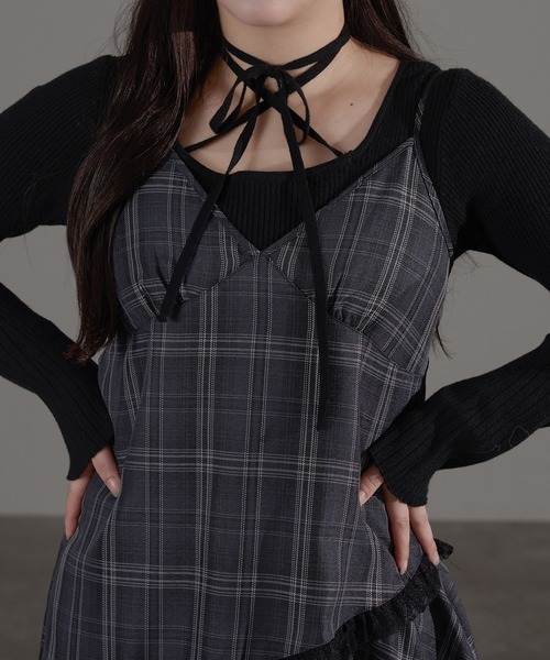 apres jour mignon（アプレジュールミニョン）の「レースコンビイレヘムワンピース（ワンピース・レディース・ダークブラウン/モカ/オフホワイト/ブラック/ブラウン系その他/その他・X-LARGE/フリー）」の21枚目の写真