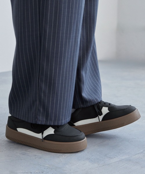 U.S. POLO ASSN.(ユーエスポロアッスン)の「U.S. POLO ASSN. /ユーエスポロアッスン 別注 ワンポイントロゴ 配色ボリュームソールスニーカー(スニーカー・レディース・ブラック/ホワイト・25cm/24cm/23.5cm)」の21枚目の写真