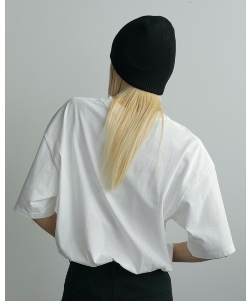 anuke(アンヌーク)の「Balloon Band T-shirts(Tシャツ/カットソー・レディース・グレー/ホワイト・FREE)」の6枚目の写真