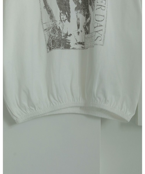 anuke(アンヌーク)の「Balloon Band T-shirts(Tシャツ/カットソー・レディース・グレー/ホワイト・FREE)」の12枚目の写真