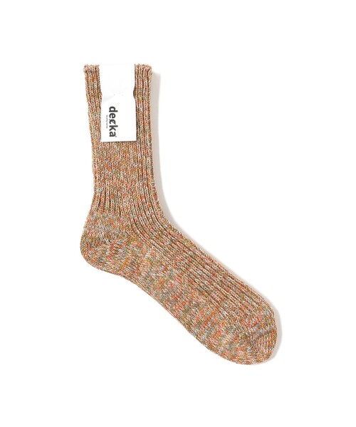 B:MING by BEAMS（ビーミングバイビームス）の「【別注】decka quality socks / ミックス クルー ソックス（ソックス/靴下・メンズ・パープル/オレンジ/グリーン/イエロー系その他2・ONE SIZE）」の4枚目の写真
