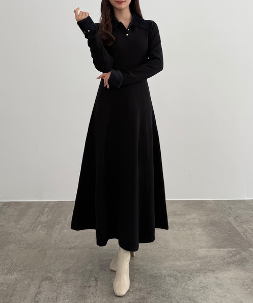 激レア⭐️80s issey miyake シャギーニット　ワンピース　ブラック 激レア⭐️80s issey miyake シャギーニット ワンピース ブラック