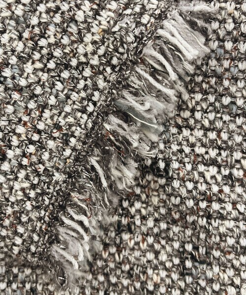 23区 S（ニジュウサンクチイサイサイズ）の「ツイード ニット ジャケット（ノーカラージャケット・レディース・アイボリー系3/ブルー系3/オレンジ系3/スカイブルー/ピンク系その他/ライトグレー・32）」の9枚目の写真