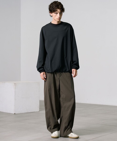 PUBLIC TOKYO（パブリックトウキョウ）の「ユーティリティイージーパンツ（その他パンツ・メンズ・ダークブラウン/ブラック・2/1）」の10枚目の写真