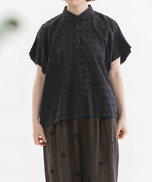 【美品】nop de nod　ペタルカラーコットンシャツ　2024ss ブラック nop de nod（ノップドゥノッド）の「USコットンポケットTシャツ