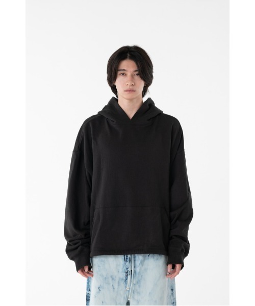 DISCOVERED（ディスカバード）の「TUCK SWEAT HOODIE（パーカー・メンズ・グレー/ブラック・SMALL/LARGE）」の2枚目の写真