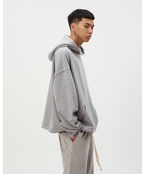 DISCOVERED（ディスカバード）の「TUCK SWEAT HOODIE（パーカー・メンズ・グレー/ブラック・SMALL/LARGE）」の13枚目の写真