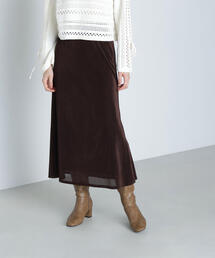 NATURAL BEAUTY BASIC | ◇ベロアライクナロースカート(スカート)