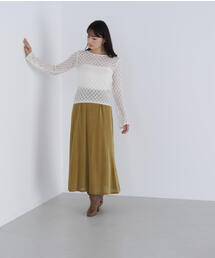 NATURAL BEAUTY BASIC（ナチュラルビューティーベーシック）の「◇ベロアライクナロースカート（スカート・レディース）」