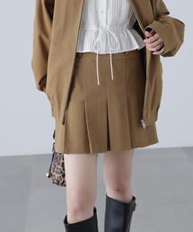 ◆〈セットアップ対応〉プリーツミニスカート
