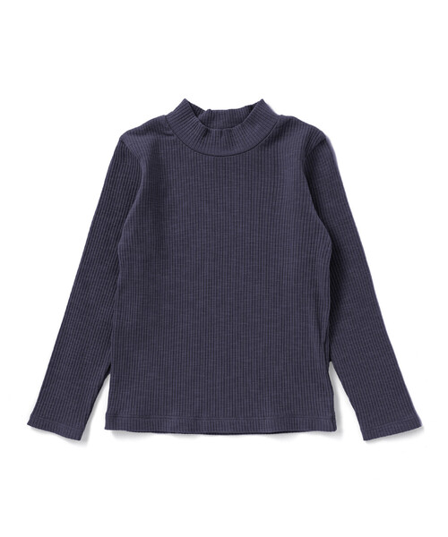 BeBe(ベベ)の「シャギーニットキャミビスチェ+テレコハイネック長袖Tシャツセット(Tシャツ/カットソー・キッズ・グレー/オフホワイト・140cm/130cm/150cm/120cm/110cm)」の13枚目の写真