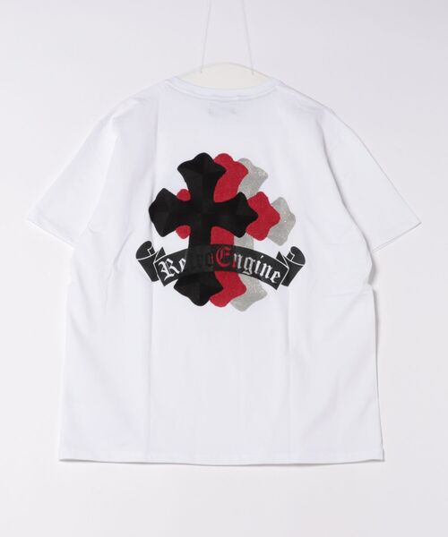 adamsJUGGLER（アダムスジャグラー）の「RTEGシェニールクロスティー（Tシャツ/カットソー・メンズ・ブラック/ホワイト・S/M/L/XL/XXL）」の5枚目の写真