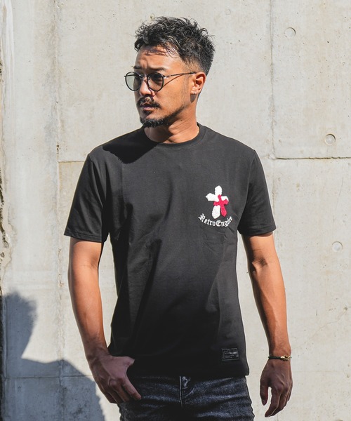 アダムスジャグラーRTEG PABLO ブラック Tシャツ Small アダムスジャグラー/PARISラインストーンTシャツSサイズ 半袖
