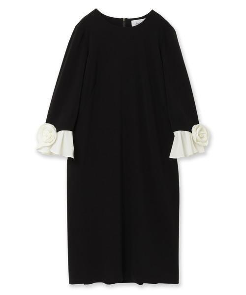 オーディア ミューズ（Audie a Muses）/フラワーモチーフ付スリーブワンピース セール】フラワーモチーフ付スリーブワンピース（ワンピース）｜Audie