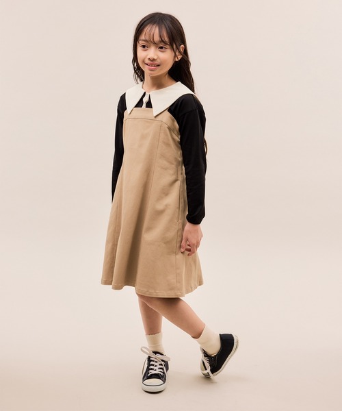 ROPE' PICNIC（ロペピクニック）の「【KIDS/キッズ】【吸水速乾】セーラーカラートップス（Tシャツ/カットソー・キッズ・ブラック/オフホワイト・S/M/L）」の16枚目の写真