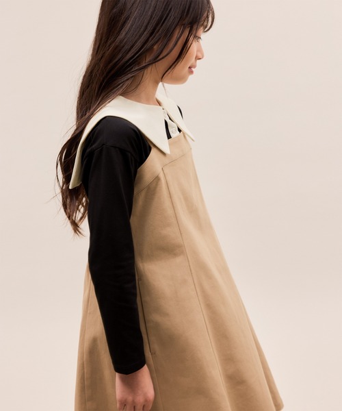 ROPE' PICNIC（ロペピクニック）の「【KIDS/キッズ】【吸水速乾】セーラーカラートップス（Tシャツ/カットソー・キッズ・ブラック/オフホワイト・S/M/L）」の17枚目の写真
