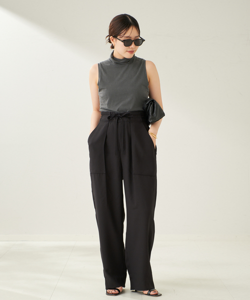 plage(プラージュ)の「ASHER / アッシャー Tessa Turtleneck タンク(Tシャツ/カットソー・レディース・スミクロ/モカ・FREE)」の5枚目の写真