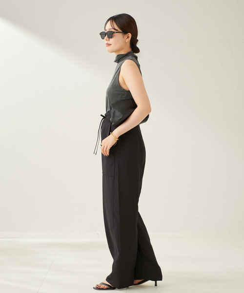 plage(プラージュ)の「ASHER / アッシャー Tessa Turtleneck タンク(Tシャツ/カットソー・レディース・スミクロ/モカ・FREE)」の6枚目の写真