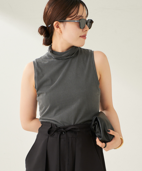 plage(プラージュ)の「ASHER / アッシャー Tessa Turtleneck タンク(Tシャツ/カットソー・レディース・スミクロ/モカ・FREE)」の8枚目の写真