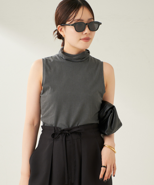 plage(プラージュ)の「ASHER / アッシャー Tessa Turtleneck タンク(Tシャツ/カットソー・レディース・スミクロ/モカ・FREE)」の9枚目の写真