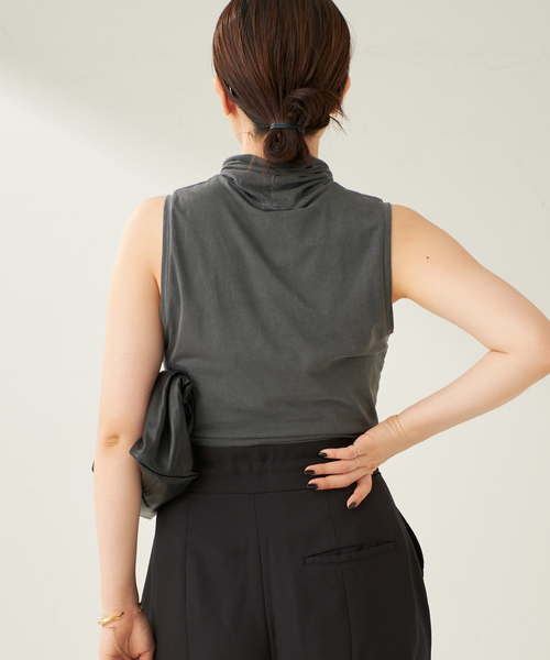 plage(プラージュ)の「ASHER / アッシャー Tessa Turtleneck タンク(Tシャツ/カットソー・レディース・スミクロ/モカ・FREE)」の11枚目の写真