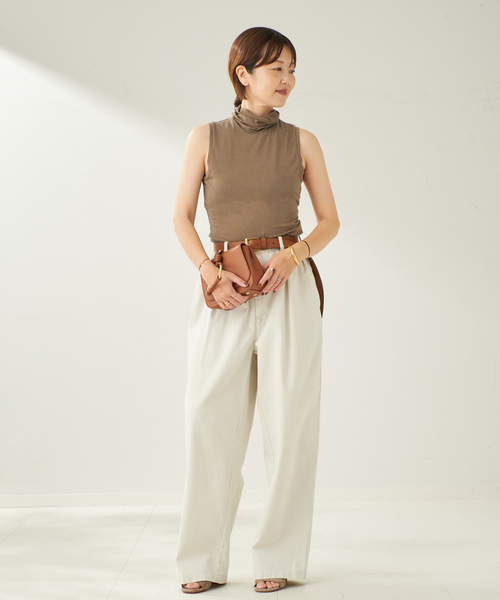 plage(プラージュ)の「ASHER / アッシャー Tessa Turtleneck タンク(Tシャツ/カットソー・レディース・スミクロ/モカ・FREE)」の12枚目の写真