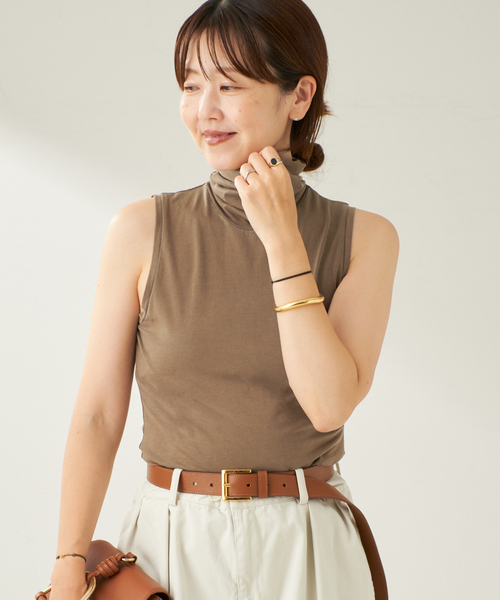 plage(プラージュ)の「ASHER / アッシャー Tessa Turtleneck タンク(Tシャツ/カットソー・レディース・スミクロ/モカ・FREE)」の15枚目の写真