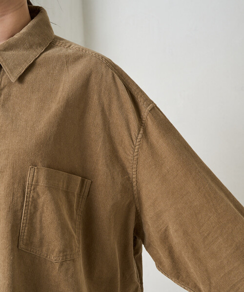 ヴェルサーチ　コーデュロイ　オーバーサイズシャツ　メデューサ　総柄　S ヴェルサーチ コーデュロイ オーバーサイズシャツ メデューサ 総柄 S