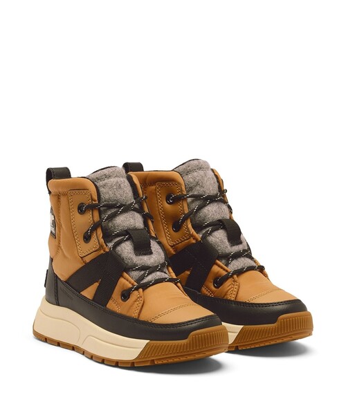 SOREL(ソレル)の「防水 防水 防寒 SOREL/ユース ウィットニー3 ミッド ウォータープルーフ/ソレル(ブーツ・キッズ・ブラウン/ブラック/ブラック×レッド/ベージュ・24.0cm/22.0cm/21.0cm/23.0cm/19.0cm/20.0cm)」の3枚目の写真