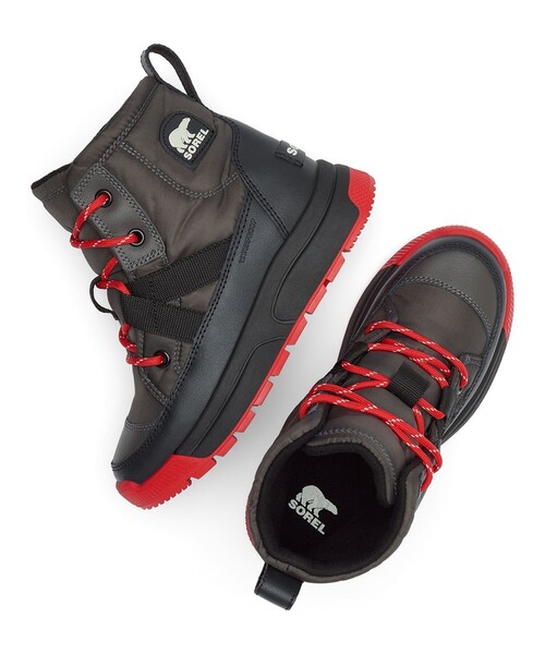 SOREL(ソレル)の「防水 防水 防寒 SOREL/ユース ウィットニー3 ミッド ウォータープルーフ/ソレル(ブーツ・キッズ・ブラウン/ブラック/ブラック×レッド/ベージュ・24.0cm/22.0cm/21.0cm/23.0cm/19.0cm/20.0cm)」の11枚目の写真