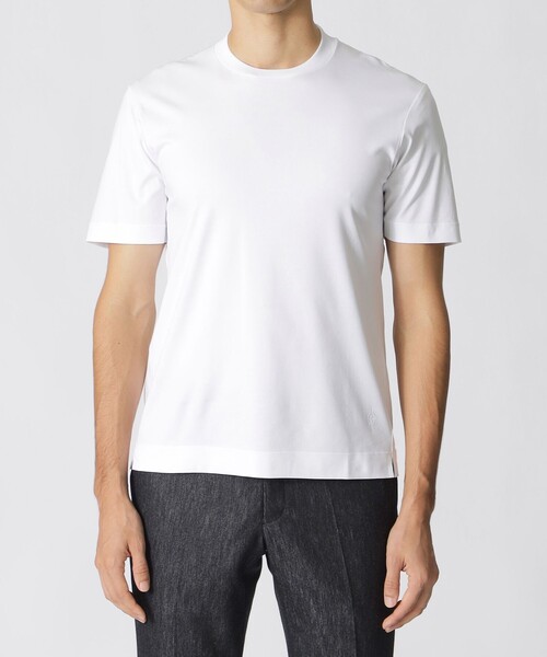 Paul Stuart（ポールスチュアート）の「【追加生産】「Dress Tee Shirts」コットンスムースショートスリーブドレスTシャツ/半袖カットソー（Tシャツ/カットソー・メンズ・ブラック/ホワイト・50/48/44/46/52）」の11枚目の写真