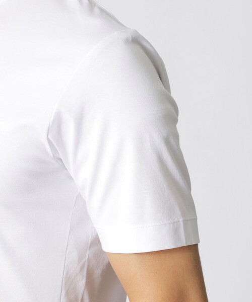 Paul Stuart（ポールスチュアート）の「【追加生産】「Dress Tee Shirts」コットンスムースショートスリーブドレスTシャツ/半袖カットソー（Tシャツ/カットソー・メンズ・ブラック/ホワイト・50/48/44/46/52）」の8枚目の写真