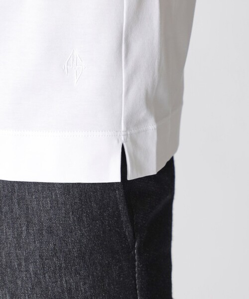 Paul Stuart（ポールスチュアート）の「【追加生産】「Dress Tee Shirts」コットンスムースショートスリーブドレスTシャツ/半袖カットソー（Tシャツ/カットソー・メンズ・ブラック/ホワイト・50/48/44/46/52）」の7枚目の写真