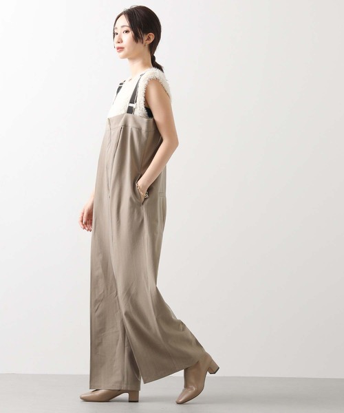 Gready Brilliant(グレディブリリアン)の「ピンストライプジップサロペ(ワンピース・レディース・グレー/ベージュ・FREE)」の19枚目の写真