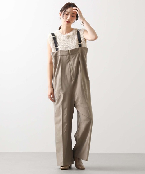 Gready Brilliant(グレディブリリアン)の「ピンストライプジップサロペ(ワンピース・レディース・グレー/ベージュ・FREE)」の21枚目の写真